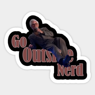 Go Outside Nerd Sticker